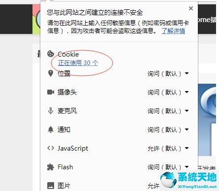 谷歌浏览器（Google Chrome）查看cookie值的详细操作流程