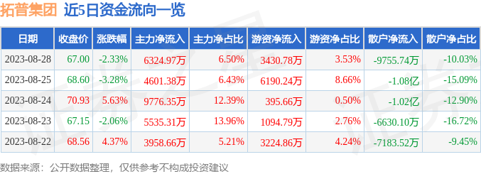 异动快报：拓普集团（601689）8月29日10点13分触及涨停板