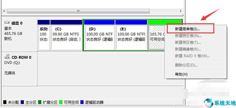 win7系统里面怎么分区(win7怎样分区)