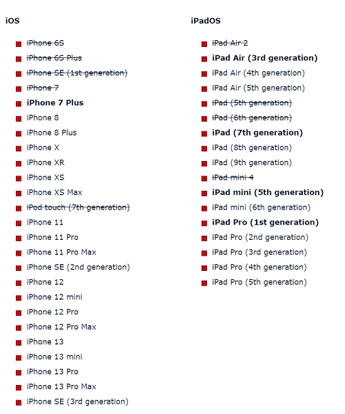 ios16升级名单曝光